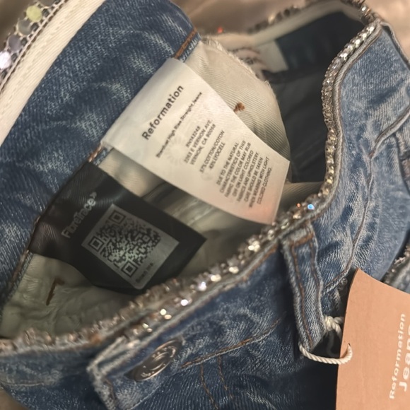 Reformation Stardust High Rise Straight Jeans Size 28 NWT $278 - Picture 5 of 9